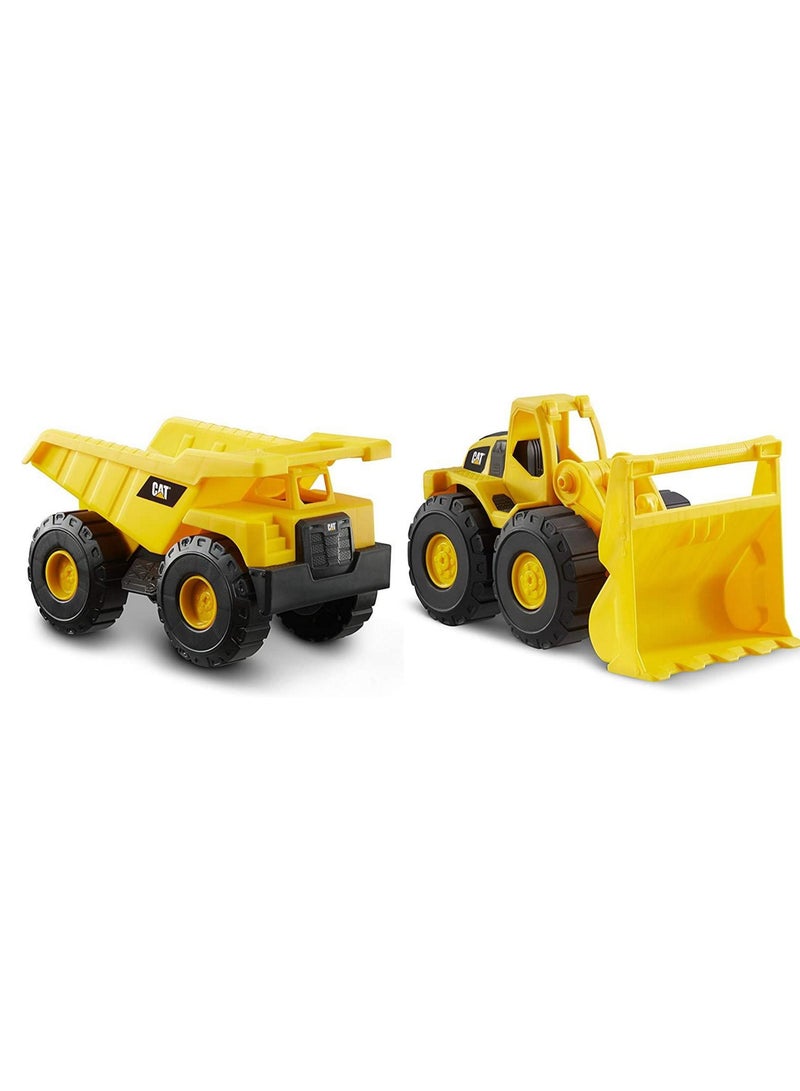 Funrise Cat Construction Fleet Dump Truck-Wheel Loader 10In